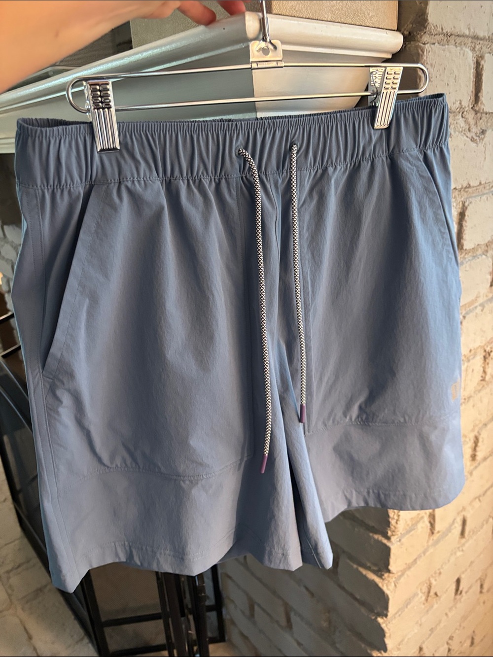 Topo Design Women's Drawstring Shorts - Bering Sea Blue
